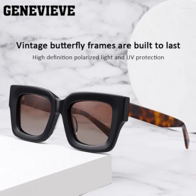 GENEVIEVE Men's UV380 Polarized Prescription Sunglasses - Simple, Personalized Design