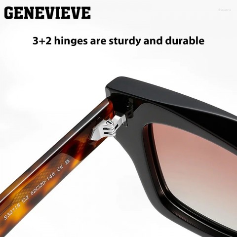 GENEVIEVE Men's UV380 Polarized Prescription Sunglasses - Simple, Personalized Design