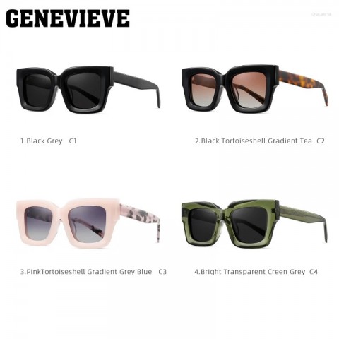 GENEVIEVE Men's UV380 Polarized Prescription Sunglasses - Simple, Personalized Design