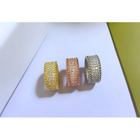 Sier Signature Simple Clover Band Rings for Unisex, Minimalist Design, Rhodium Plated Heart Motif
