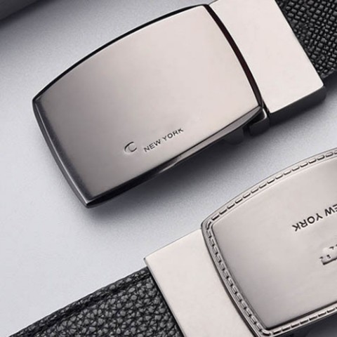 Luxury Designer Leather Belts Set for Men and Women with Double Buckles