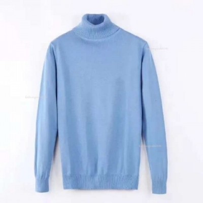 Mens Fashion Thick Turtle Neck Pullover Sweater with Zipper, Warm Slim Fit Cotton Blend
