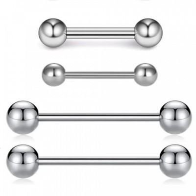 14g Steel Tongue Rod Barbell Buckle Jewelry in 16mm, 19mm, 22mm Sizes