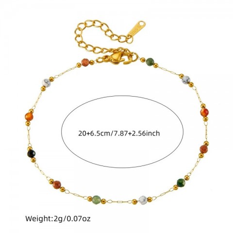 DIEYURO Women's Trendy Non-Fading Gold Stainless Steel Tennis Bracelet 2024