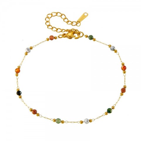 DIEYURO Women's Trendy Non-Fading Gold Stainless Steel Tennis Bracelet 2024