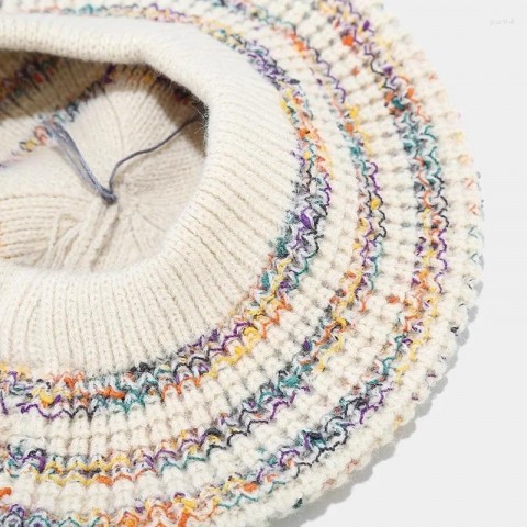 Beret Caps 2025 Fall Winter Acrylic Women Hat