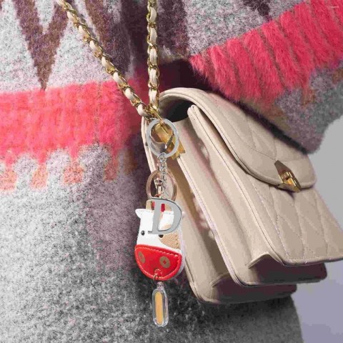 Alphabet Letter Pendant Keychain for Boys - Creative Alloy Keyring with Music Theme