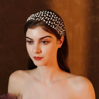Delicate Handmade Pearl Headband for Women - Wedding Tiara Accessory by Wedding1