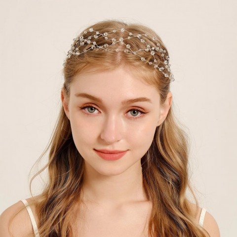 Delicate Handmade Pearl Headband for Women - Wedding Tiara Accessory by Wedding1