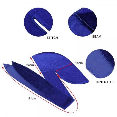 Unisex Velvet Breathable Bandana Hat & Durag - Multifunctional Headwrap for Men & Women
