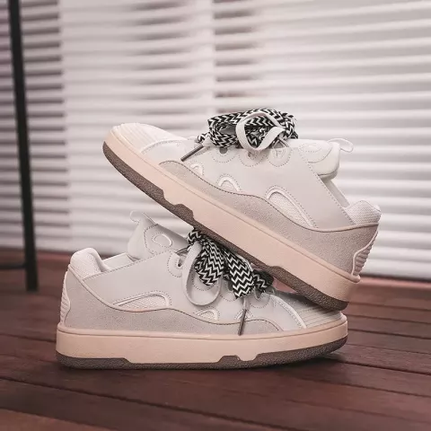 Luxury Leather Parisian Sneakers for Men and Women