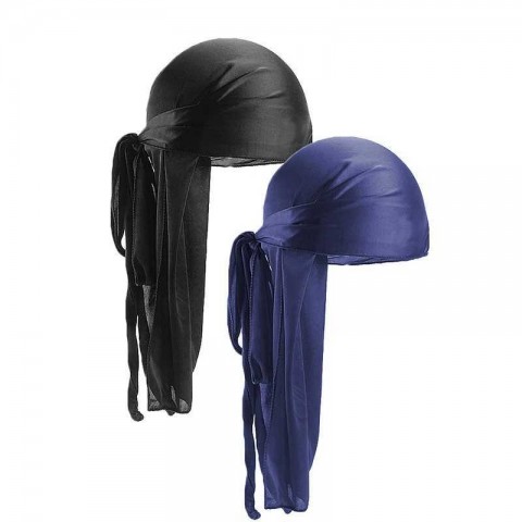 Luxury Silky Bandanas & Durag Set for Men - Multifunctional Satin Headwear Accessories