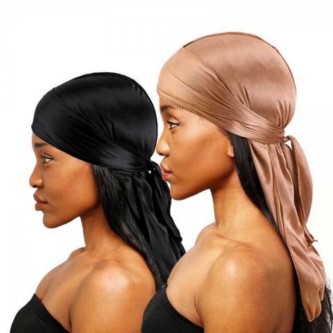 Luxury Silky Bandanas & Durag Set for Men - Multifunctional Satin Headwear Accessories