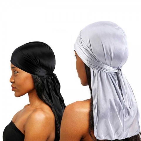 Luxury Silky Bandanas & Durag Set for Men - Multifunctional Satin Headwear Accessories