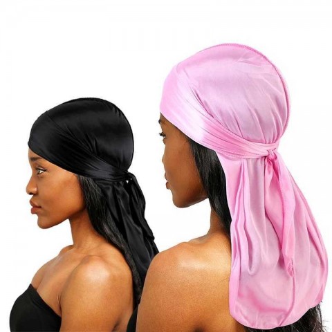 Luxury Silky Bandanas & Durag Set for Men - Multifunctional Satin Headwear Accessories