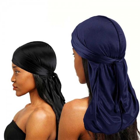 Luxury Silky Bandanas & Durag Set for Men - Multifunctional Satin Headwear Accessories