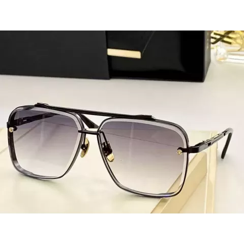 Summer Luxury Designer Sunglasses for Men Women - High Grade Square Trimmed Metal Frame