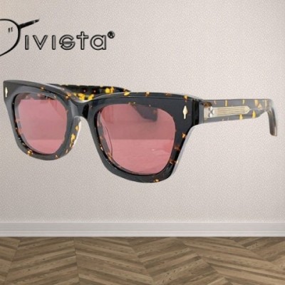 DEALAN Men's Cat Eye Acetate Sunglasses UV400 Protection