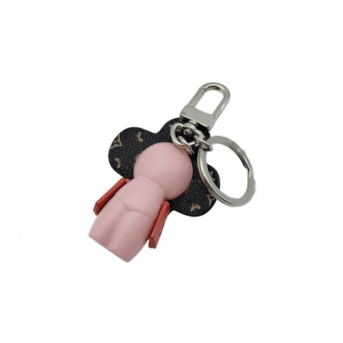 Luxury Sakura Sunflower Keychain by CSD - Unisex Leather Metal Key Ring with Box