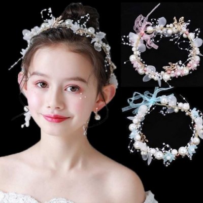 Elegant Bridal Headpiece with Imitated Flower Wreath - Perfect for Weddings & Special Events
