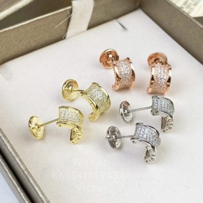 Luxury Women's 18K Gold Plated Sterling Silver Dangle Earrings with Diamonds