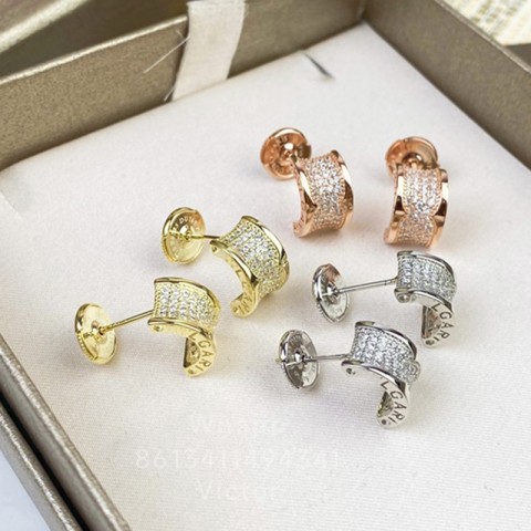 Luxury Women's 18K Gold Plated Sterling Silver Dangle Earrings with Diamonds