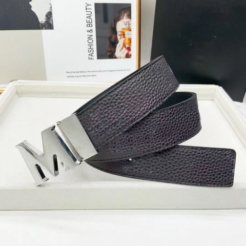 Trendy 2025 Letter Spine Pattern Designer Belt for Men and Women, Fashionable Leather with Alloy Buckle