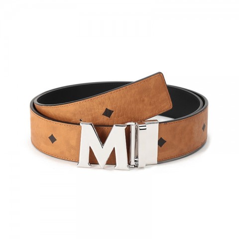Designer Belts for Men and Women with Big Buckle and Box - Fashionable Leather-like Material