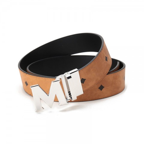 Designer Belts for Men and Women with Big Buckle and Box - Fashionable Leather-like Material