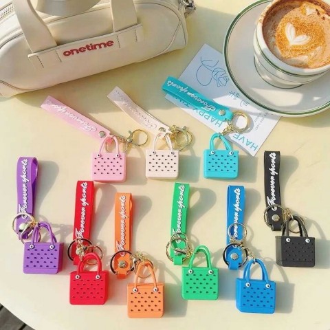 Cute Mini Car Keychain with Crystal Iolite Pendant - Portable Keychains for Boys