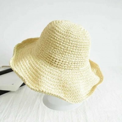 Y250213 Women's Summer Sun Protection Wide Brim Straw Hat for Travel