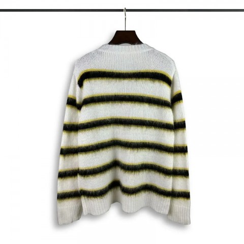 High Street Fashion Thin Wool Hip Hop Crew Neck Knitted Sweater for Men