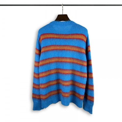 High Street Fashion Thin Wool Hip Hop Crew Neck Knitted Sweater for Men
