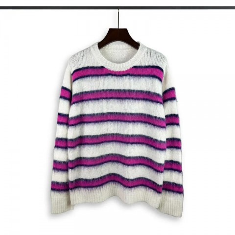 High Street Fashion Thin Wool Hip Hop Crew Neck Knitted Sweater for Men