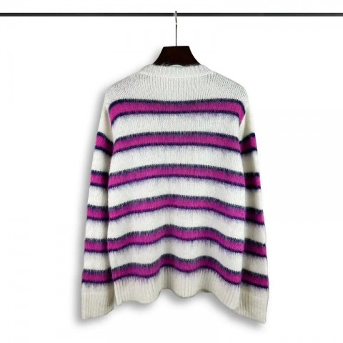 High Street Fashion Thin Wool Hip Hop Crew Neck Knitted Sweater for Men