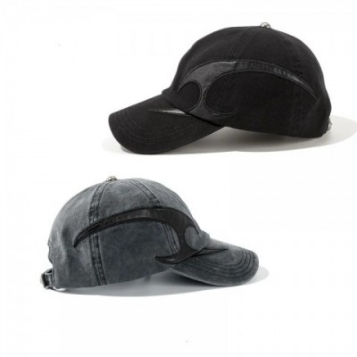 WSAC Dark Flame Vintage Denim Baseball Cap for Men and Women