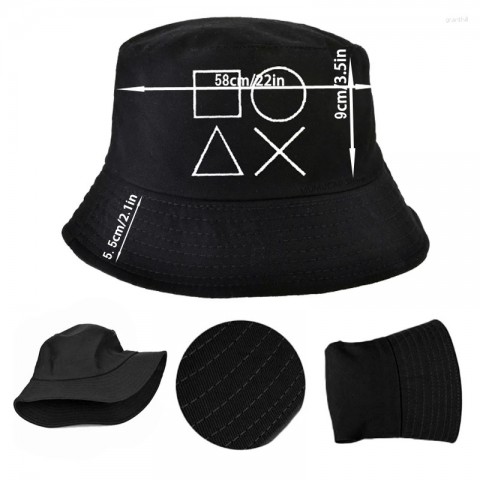 Creative Unisex Beret Bucket Hat - Hip Hop Print for Adult Sports & Leisure