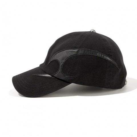 WSAC Dark Flame Vintage Denim Baseball Cap for Men and Women