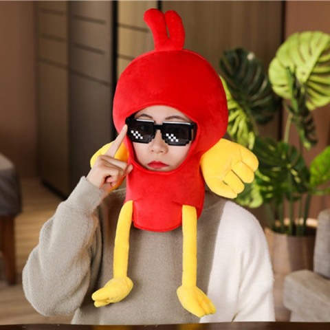 Cute Japanese Korean Girls Flat Polyester Headgear Hat for Birthday Parties