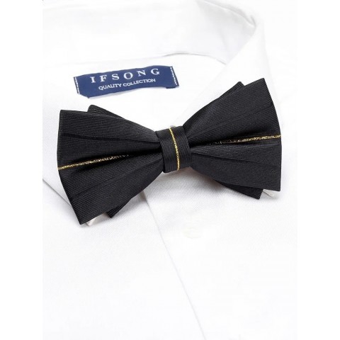 Elegant Men's Bamboo Fiber Lavender Bow Tie for Business Events