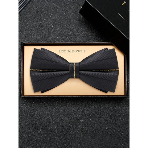 Elegant Men's Bamboo Fiber Lavender Bow Tie for Business Events