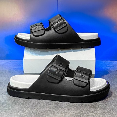 Comfortable Men's Outdoor Indoor Slippers - Thick Sole Beach Flip-Flops