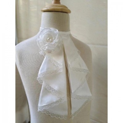 Lavender Printed Bow Ties for Women - Detachable Fashion Collar