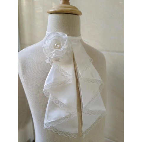 Lavender Printed Bow Ties for Women - Detachable Fashion Collar