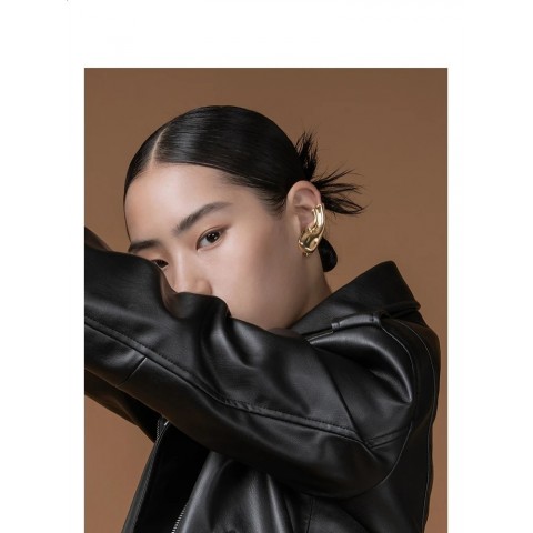 Punk Vintage Metal Ear Clip Stud Earrings for Women