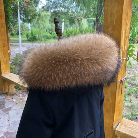 Luxury Winter Fur Collar Scarf - Real Raccoon Fur for Men and Women