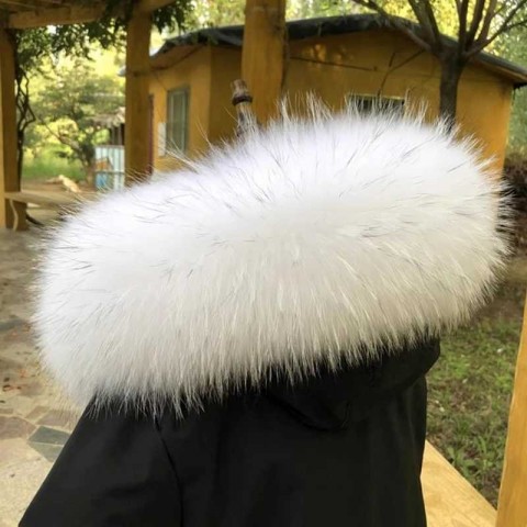 Luxury Winter Fur Collar Scarf - Real Raccoon Fur for Men and Women