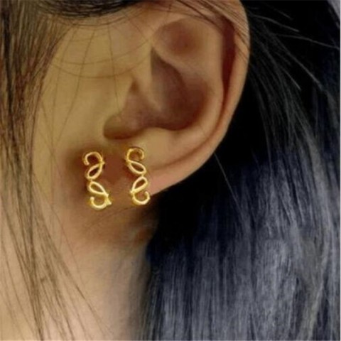 Luxury Stud Letter Earrings for Women by Girl's Love