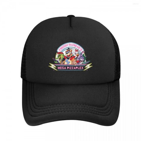 FNAF Security Breach Breathable Mesh Snapback Hats for Unisex