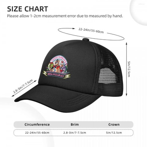 FNAF Security Breach Breathable Mesh Snapback Hats for Unisex